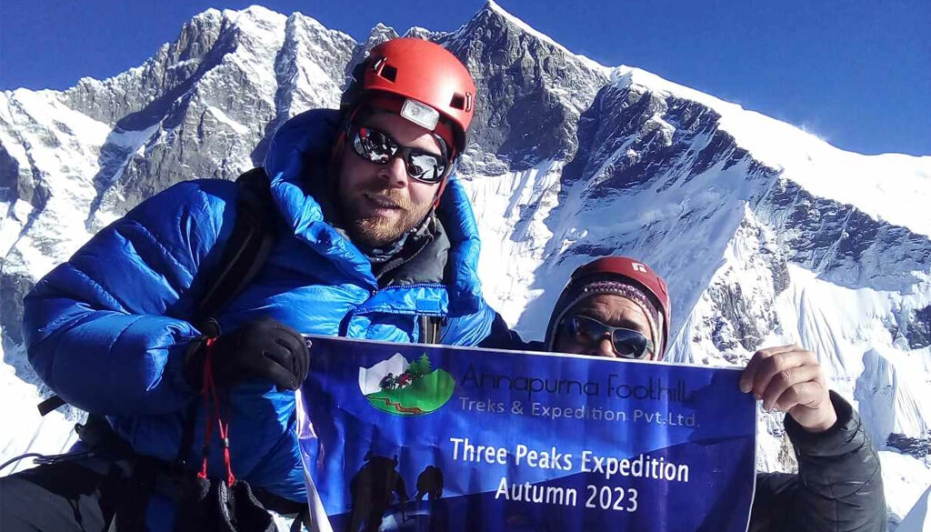 Three Peaks in Everest Region