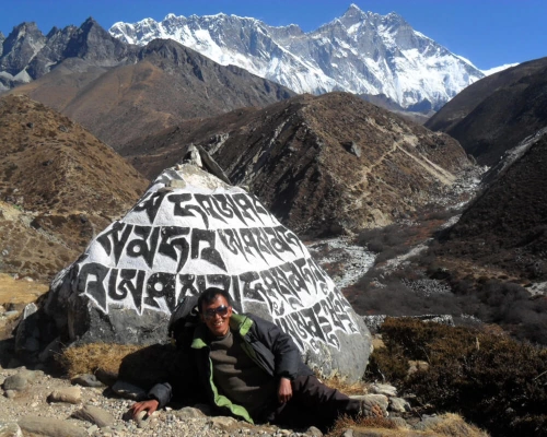 Carving Boulders With Buddhist Inscriptions