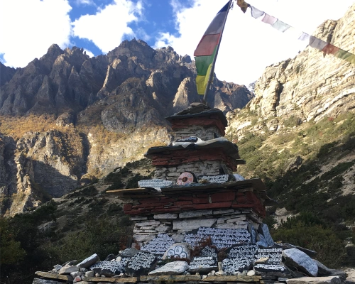 Centuries Old Chorten At Phu