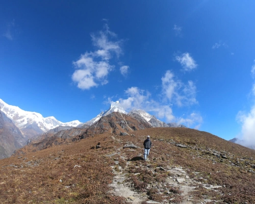 Coming Down From Mardi Himal Base Camp