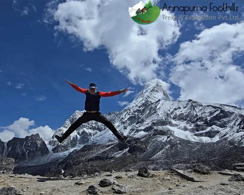 Having Fun And Relaxing At Ama Dablam Base Camp