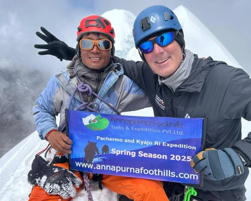 Kyajo Ri Summit In Spring .