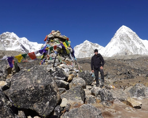 Moment For Picture Enroute To Gorakshep