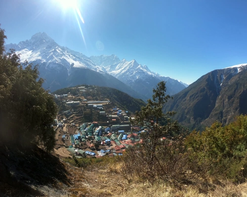Namche Bazaar From Syangboche Airport