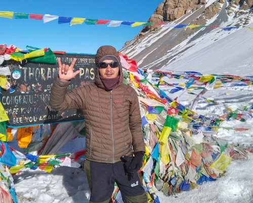 Signature Pose At The Top