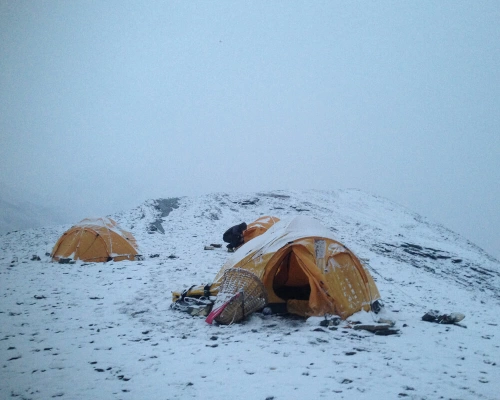 Snowy Tents