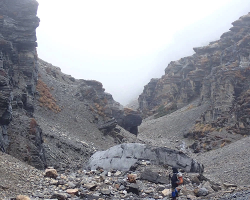 Traversing The Glacial Moraine